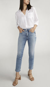 SILVER JEANS Isbister Ankle Straight Leg Jean