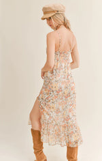 Load image into Gallery viewer, SAGE THE LABEL Forest Bath Babydoll Midi Dress
