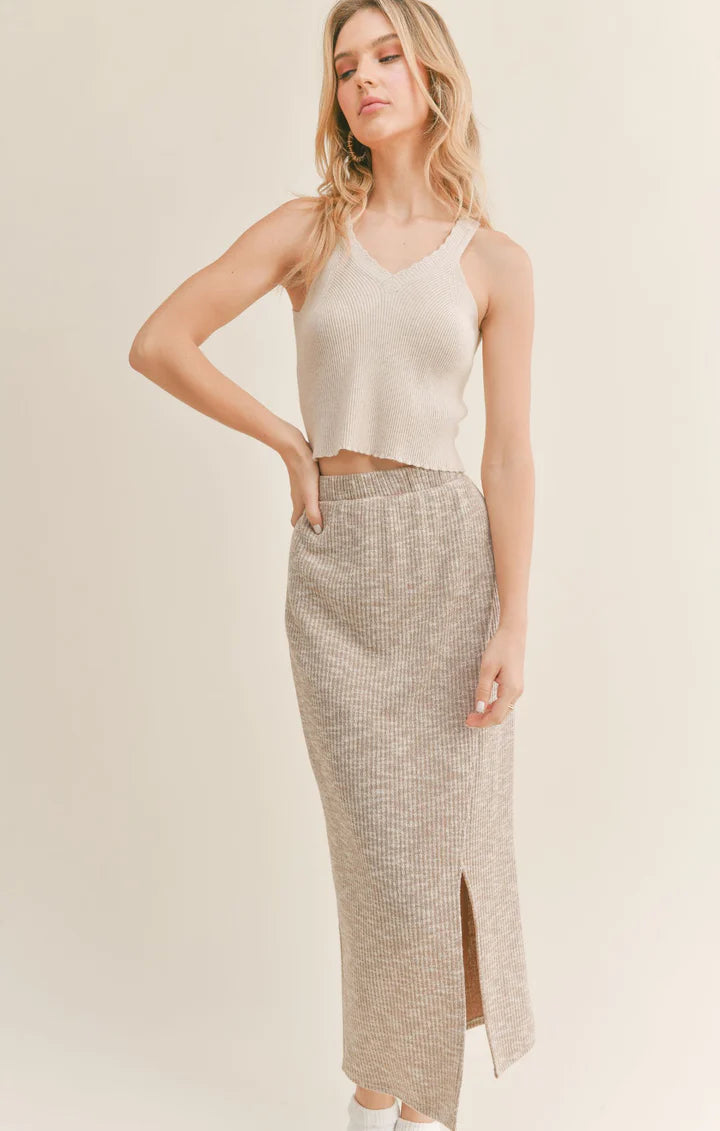 SAGE THE LABEL Alexa Scallop Hem Cami