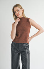 Load image into Gallery viewer, SAGE THE LABEL Brianna Turtleneck Sweater Tank
