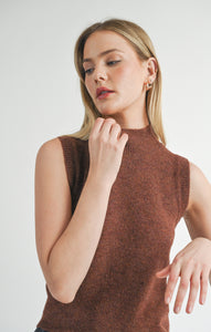 SAGE THE LABEL Brianna Turtleneck Sweater Tank