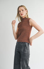 Load image into Gallery viewer, SAGE THE LABEL Brianna Turtleneck Sweater Tank
