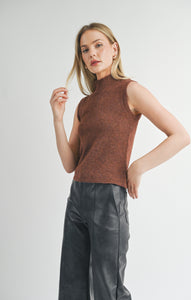 SAGE THE LABEL Brianna Turtleneck Sweater Tank