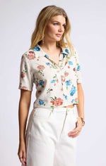 Load image into Gallery viewer, SAGE THE LABEL Pressed Flowers Cropped Shirt
