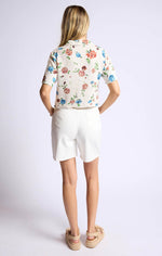 Load image into Gallery viewer, SAGE THE LABEL Pressed Flowers Cropped Shirt
