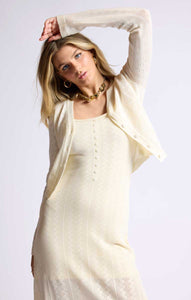 SAGE THE LABEL Wild Honey Button Cropped Cardi