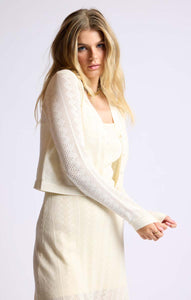 SAGE THE LABEL Wild Honey Button Cropped Cardi