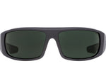 Load image into Gallery viewer, Sunglasses with dark lenses and black frame on a white background
