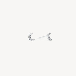 HILLBERG & BERK Mini Lunar Pavé Stud Earrings