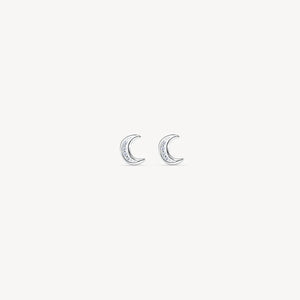 HILLBERG & BERK Mini Lunar Pavé Stud Earrings