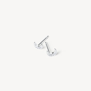 HILLBERG & BERK Mini Lunar Pavé Stud Earrings