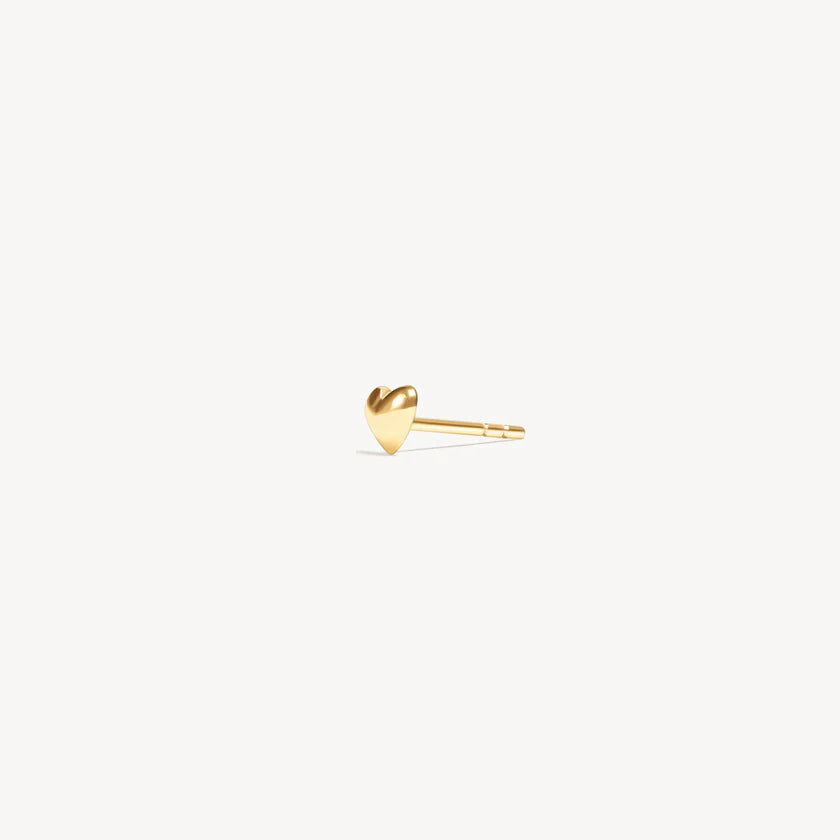 HILLBERG & BERK Mini Metal Heart Stud Earring