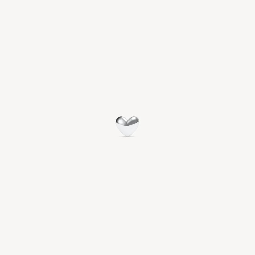 HILLBERG & BERK Mini Metal Heart Stud Earring