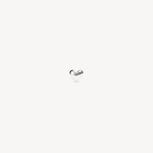 HILLBERG & BERK Mini Metal Heart Stud Earring
