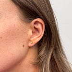 Load image into Gallery viewer, HILLBERG &amp; BERK Mini Metal Lightning Stud Earring
