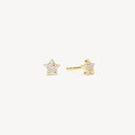 Load image into Gallery viewer, HILLBERG &amp; BERK Mini Pavé Star Stud Earrings
