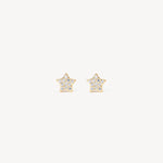 Load image into Gallery viewer, HILLBERG &amp; BERK Mini Pavé Star Stud Earrings
