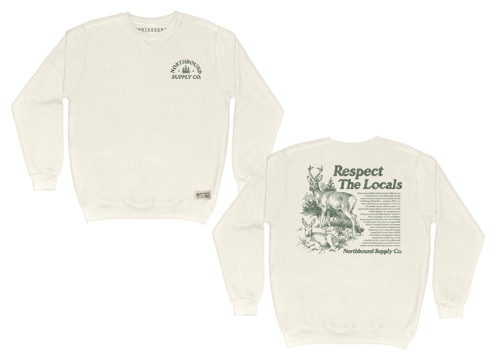 NORTHBOUND Respect The Locals Crewneck