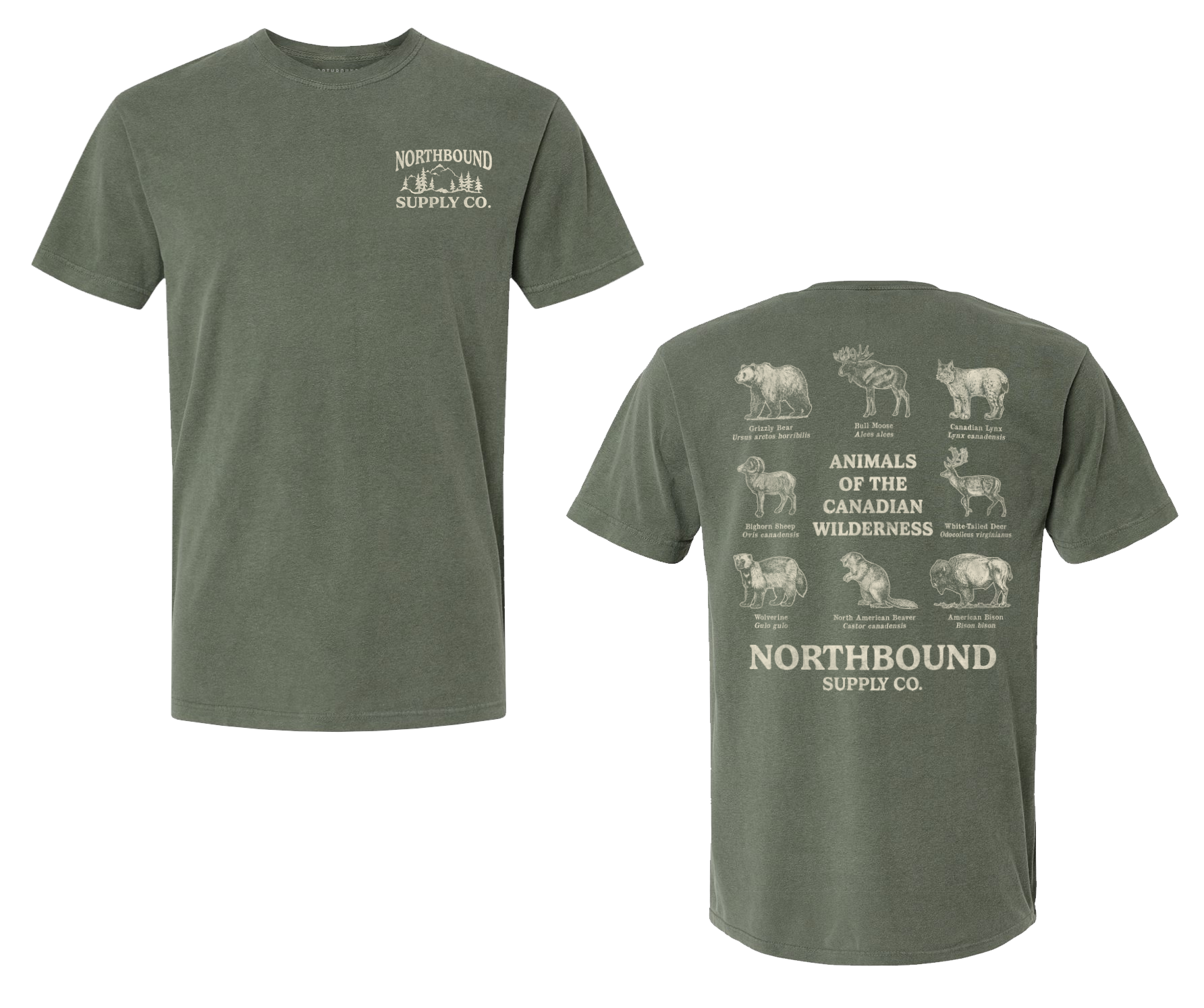 NORTHBOUND Animals of the Canadian Wilderness Tee