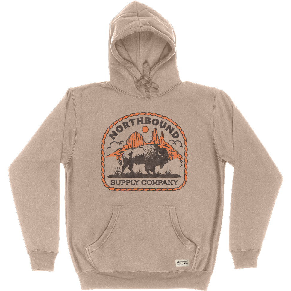 NORTHBOUND Western Bison Pullover Hoodie