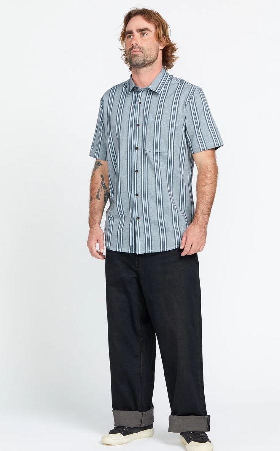 VOLCOM Newbar Strip Short Sleeve Shirt