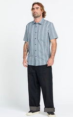 Load image into Gallery viewer, VOLCOM Newbar Strip Short Sleeve Shirt
