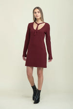 Load image into Gallery viewer, ORB Reversible Tie Neck Dress
