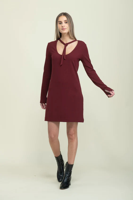 ORB Reversible Tie Neck Dress