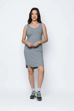 Load image into Gallery viewer, Heather grey woman's tank dress
