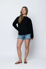 Load image into Gallery viewer, Black woman's crew sweatshirt
