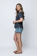 Load image into Gallery viewer, ORB Jill Luxe Fleece Cuffed Tee
