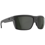 Load image into Gallery viewer, Matte black sunglasses with gray green lens.
