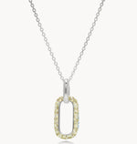 Load image into Gallery viewer, HILLBERG &amp; BERK Skye &amp; Chartreuse Sparkle Reversible Necklace
