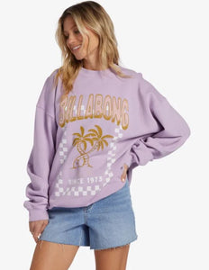 BILLABONG Ride In Oversized Crewneck Sweater