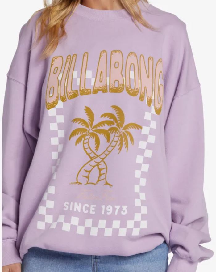 BILLABONG Ride In Oversized Crewneck Sweater