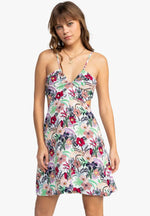Load image into Gallery viewer, ROXY Riviera Nights Tie Back Mini Dress
