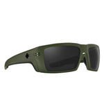 Load image into Gallery viewer, Green sunglasses with dark lenses on a white background

