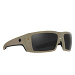 Load image into Gallery viewer, Beige sunglasses with dark lenses on a white background
