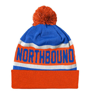 NORTHBOUND Retro Northbound Jacquard Beanie With Pom