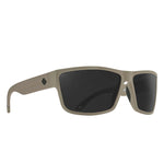 Load image into Gallery viewer, Sunglasses with sand frame and gray lens.
