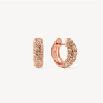 Load image into Gallery viewer, HILLBERG &amp; BERK Colourblock Starburst Rose Gold Hoops
