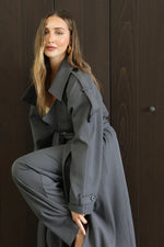 Load image into Gallery viewer, MADISON THE LABEL Rhodes Trench Jacket

