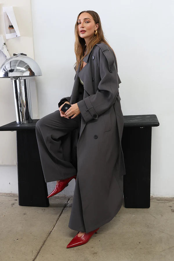 MADISON THE LABEL Rhodes Trench Jacket