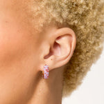 Load image into Gallery viewer, HILLBERG &amp; BERK Sparkle Hoop Earring - SMOOCH
