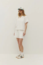 Load image into Gallery viewer, KUWALLA Lace Linen Shorts

