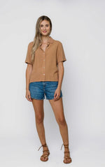 Load image into Gallery viewer, ORB Nina Short Sleeve Blouse
