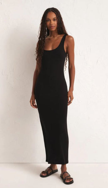 z supply winnie rib dress Z Supply Winnie Black Rib Mini Dress