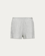 Load image into Gallery viewer, Gray waffle shorts on a light gray background
