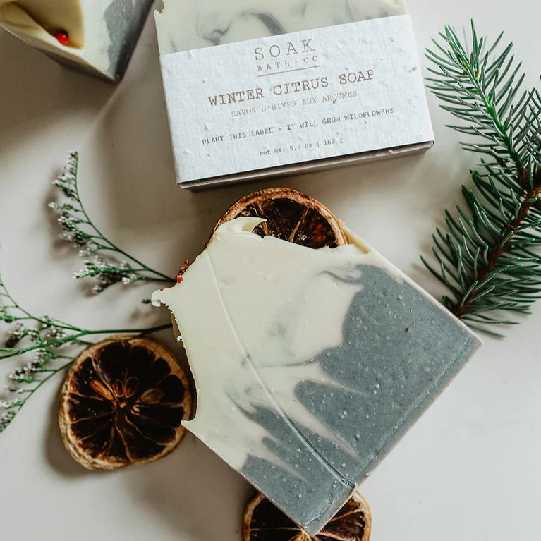 SOAK Winter Citrus Soap Bar