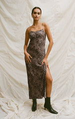 Load image into Gallery viewer, ZSUPPLY Cielo Leopard Midi Dress
